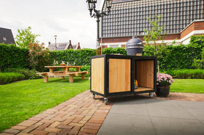 Big Green Egg buitenkeuken van hout