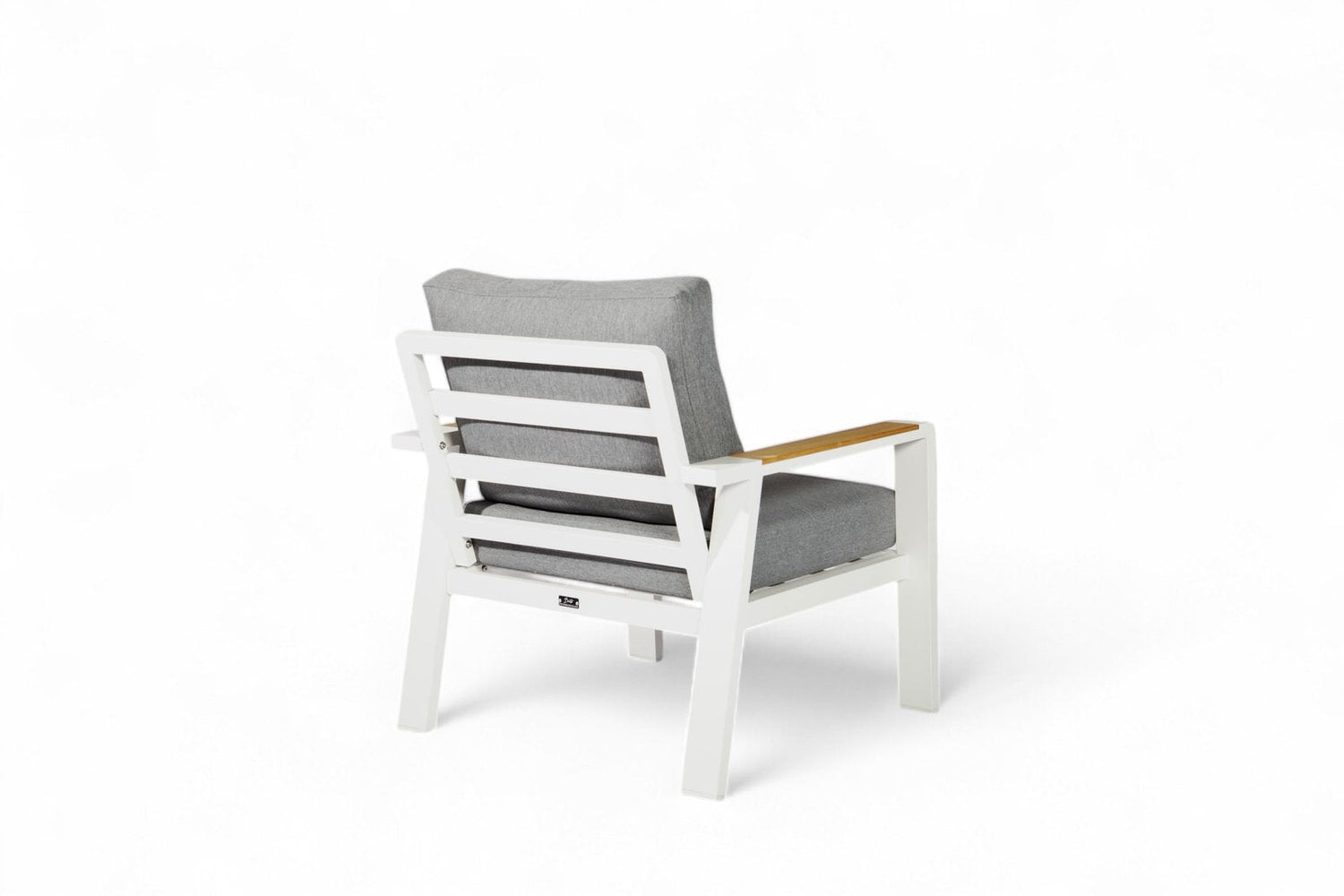 Aluminium stoel-bank loungeset – Wit –